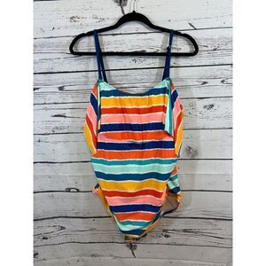 Women's Del Raya Multi Striped Swimsuit 3X